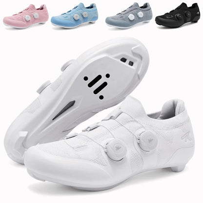 Professional Men's Cycling MTB Shoes Route Cleats Speed Road Bike Sneakers Racing Women Flat Bicycle Mountain SPD Biking Footwear