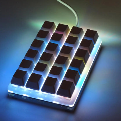 Mini USB Custom Mechanical Keyboard 24 Keys Black/White Gaming Keyboard Sayo Device Shortcut Programmable Keypad Keys Macro