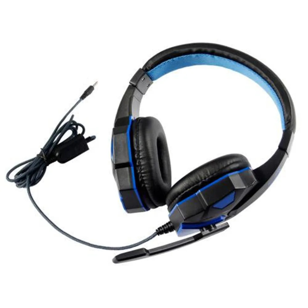 Professional Wired Gaming Headset with Noise Cancelling Microphone – Adjustable 3.5mm Stereo Headphones for PS5, PS4, PC, Laptop & Mobile Devices