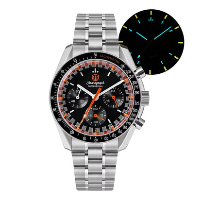 Orologio da uomo Watchdives New Wd1863 al quarzo VK63, cronografo con vetro zaffiro bombato, impermeabile, 39 mm, in acciaio, top brand, orologio business di lusso