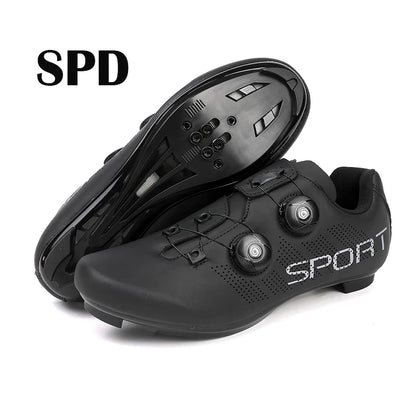 Ultra-Light Cycling Shoes, Breathable and Lightweight, SPD-Compatible Hard Soles for Road Mountain Bike Competition Training