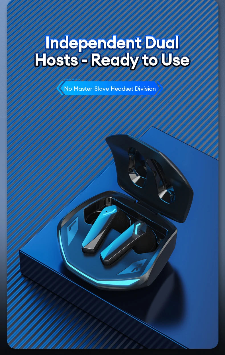 Auriculares inalámbricos Lenovo GM2 Pro TWS Bluetooth 5.3 – Auriculares HD con control táctil y micrófono, auriculares deportivos impermeables
