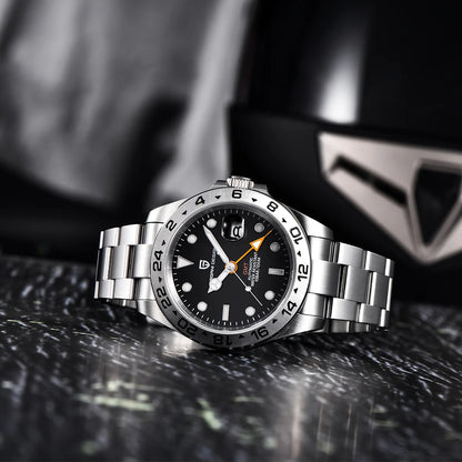 Pagani Design 2026 Nuevo reloj de buceo para hombre 42mm zafiro mecánico automático GMT 100m resistente al agua PD1682
