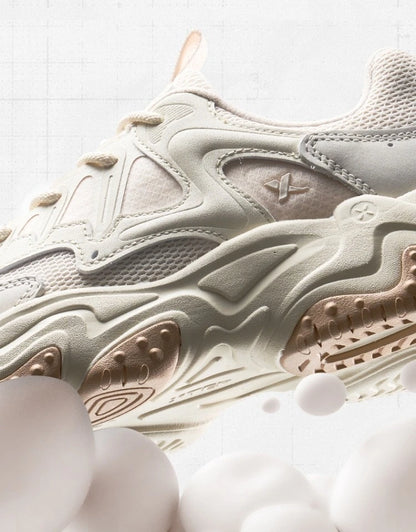 Xtep Casual Shoes 2025 Spring And Summer Lightweight Sports Shoes Thick Sole Fashionable Street Style Sneakers 875319320004