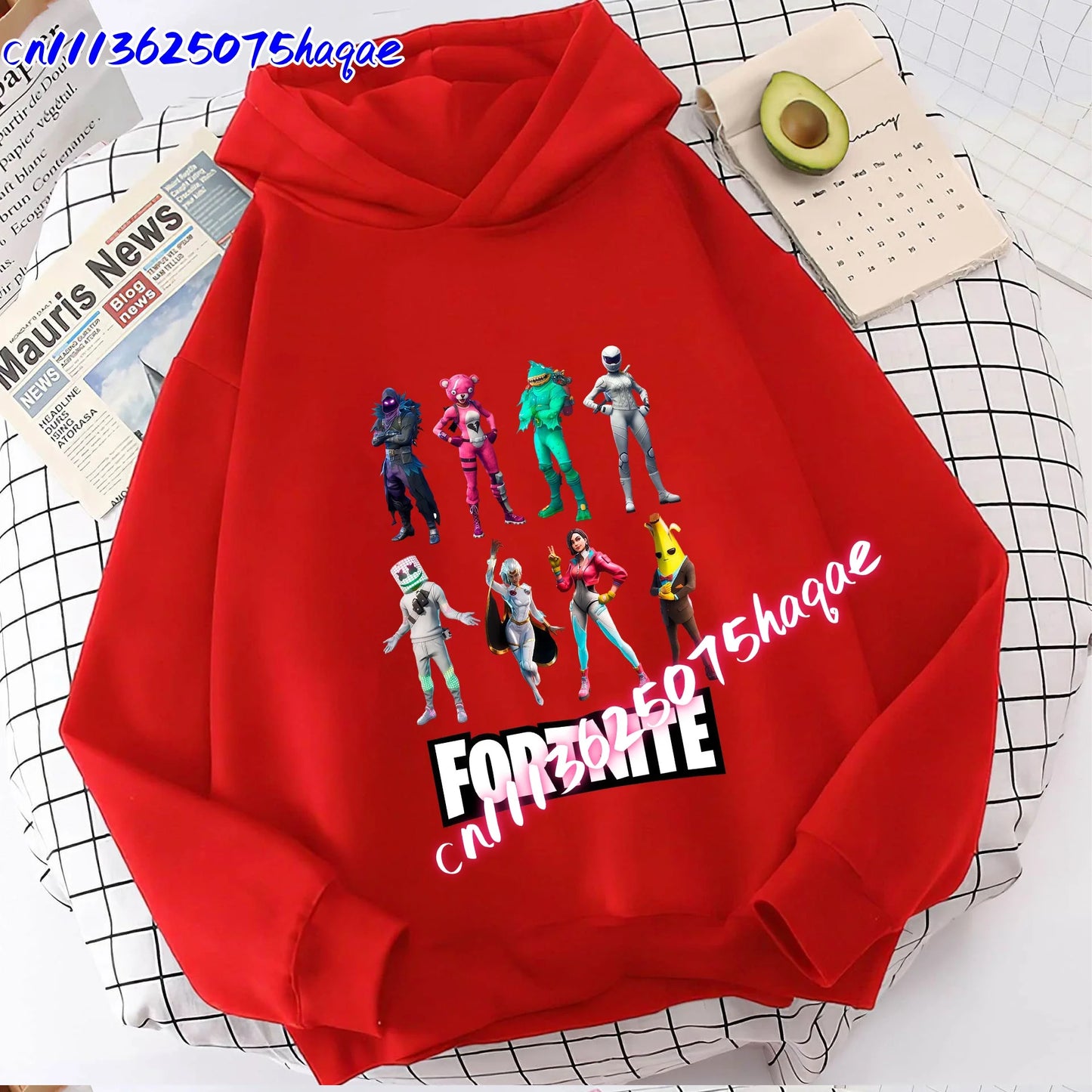 New Fortnite Kids Sweatshirts Cartoon Game Character Printed Hoodie Autumn Casual Children’s Tops Winter Baby Boys Clothing