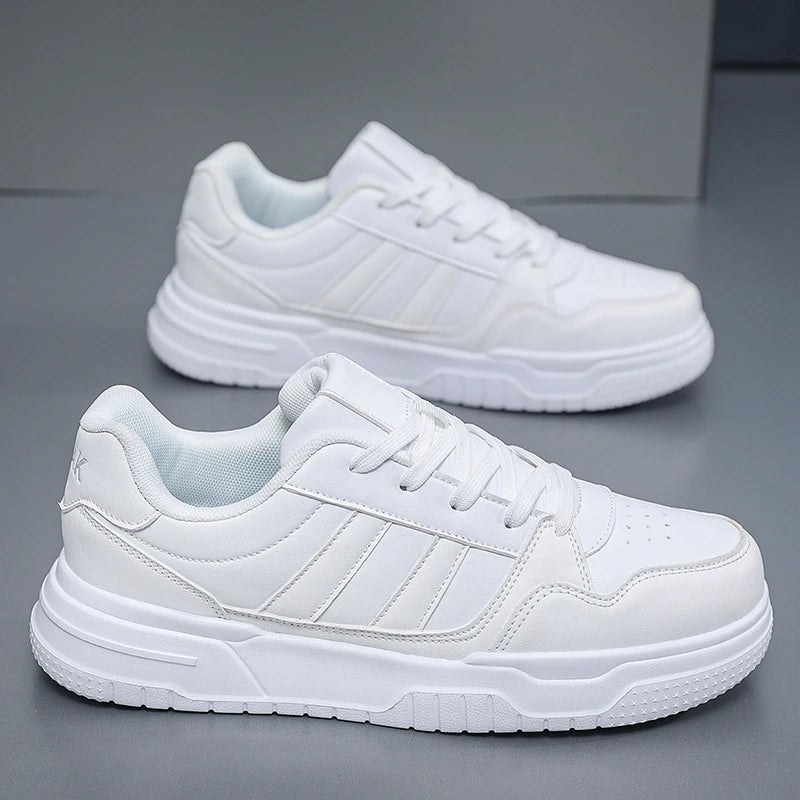 Plus Big Size 50 51 52 Men's Leather Sneakers Casual Sports Shoes Flat Skateboard Shoes Hot Sale for Dropshipping