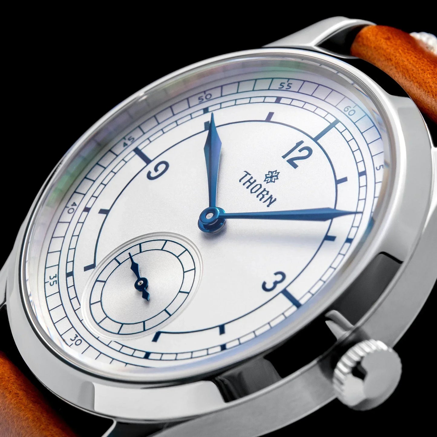 THORN T001 Quartz Watch 316L Stainless Steel Sapphire Crystal Waterproof Grilled Blue Hands Fashion Business Men Women Watch