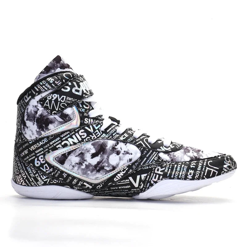 2026 New Arrival Boxing Sport Shoes Youth Wearable Wrestling Shoes Men Indoor Fighting Shoes Non-Slip Men’s Boxing Sneakers