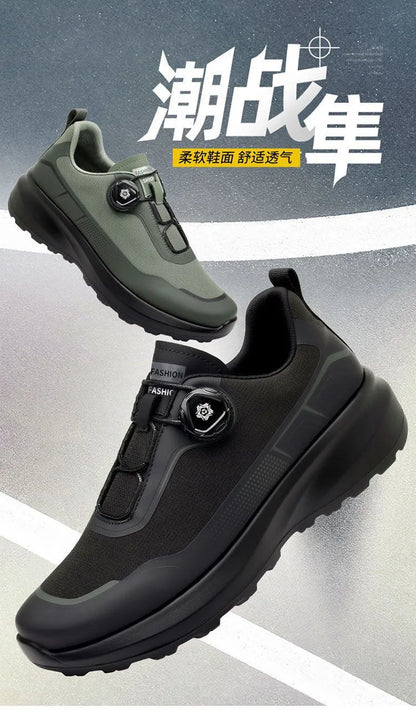 Outdoor Men's Sneakers 2026 New Spring and Summer Thick-Soled Sports Shoes Men's Hiking Daddy Shoes Casual Footwear for Men