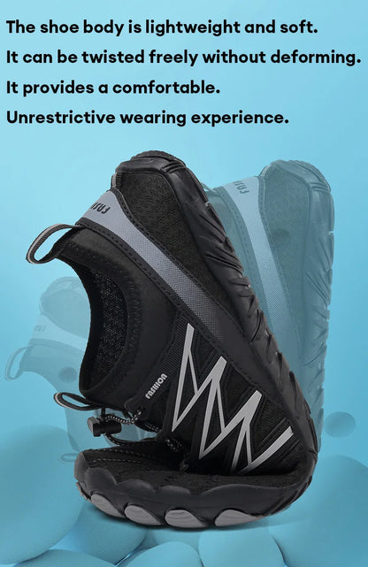 Outdoor Lightweight Men's Trainning Running Barefoot Shoes Qiuck-Dry Swimming Water Shoes Sport Gym Fitness Jogging Sneaker