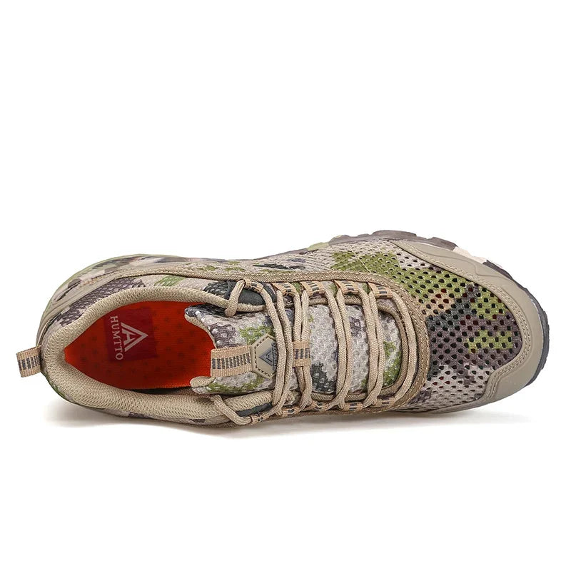 HUMTTO Men's Non-slip Sports Breathable Summer Hiking Shoes Outdoor Luxury Designer Trekking Climbing Sneakers