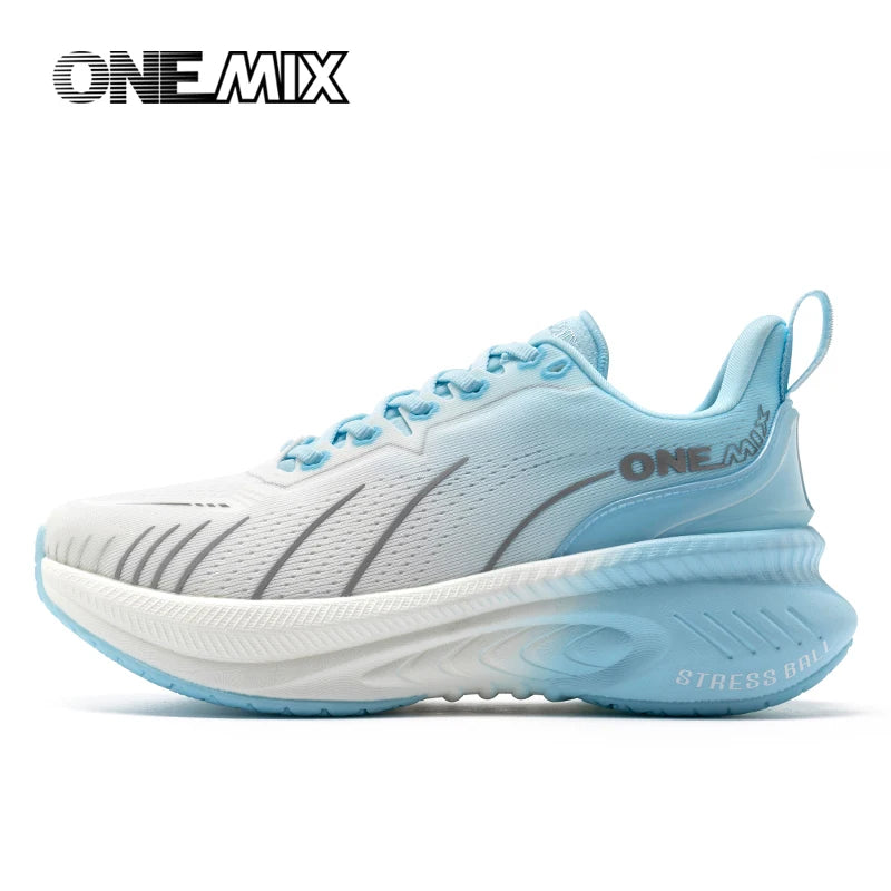 ONEMIX Nuove scarpe da running ammortizzate da uomo, adatte a runner pesanti, stringate, sportive da donna, antiscivolo, outdoor, sneakers atletiche da uomo