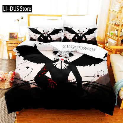 Black Clover Bettwäsche-Set Einzel Doppel Full Queen King Size Anime-Bettbezug-Set für Erwachsene und Jungen 2024 Deckenbezug Kissenbezug