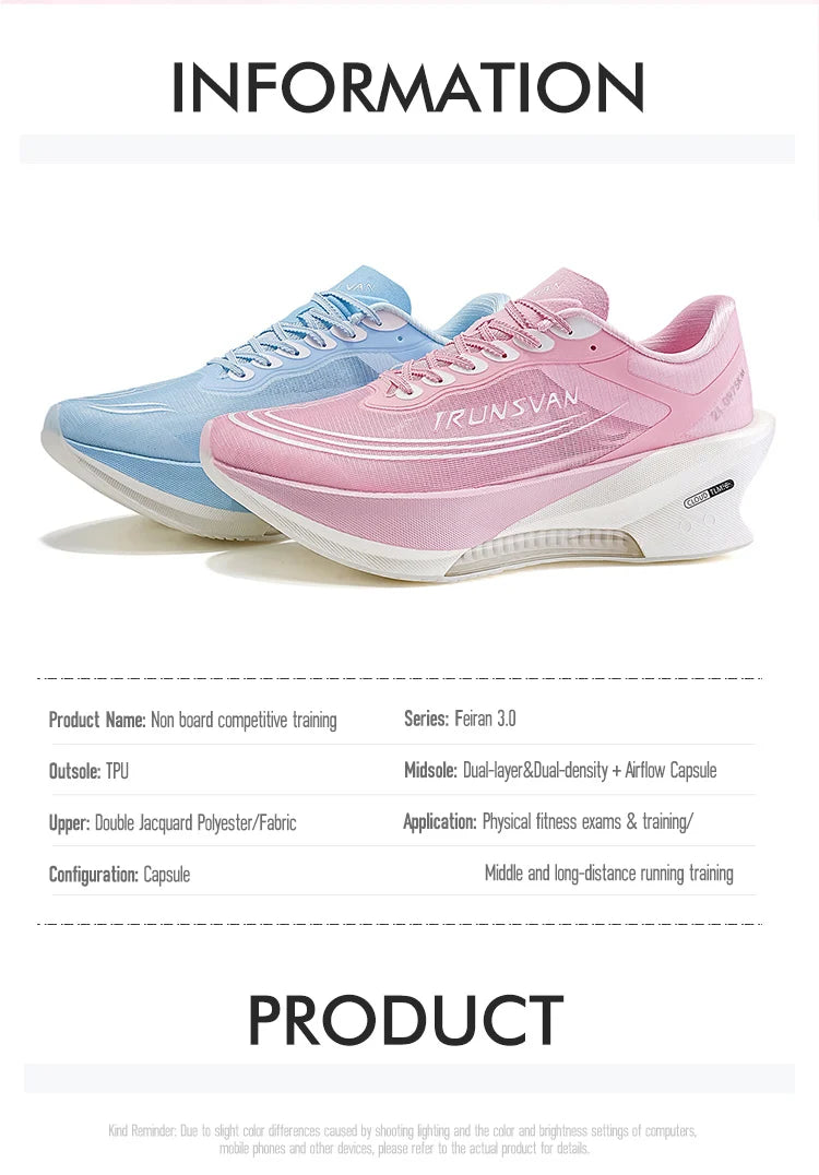 IRUNSVAN Airflow Capsule Sports Shoes Marathon Boardless Training Exclusive Running Shoes for Men and Women 166