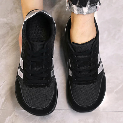 Men's tennis shoes with wide toe box, barefoot minimalist breathable comfortable outdoor walking shoes, sports casual blue shoes 2025
