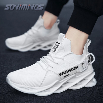 Men's Walking Shoes - Slip-On Tennis Running Shoes Memory Foam Lightweight Work Sneakers for Indoor Outdoor Gym