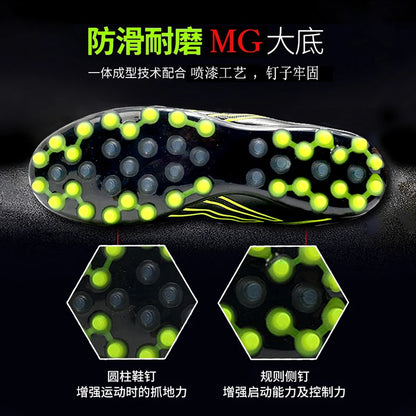 New Unisex Large Size Adult Training Game Sneakers Indoor Outdoor Lawn Youth Student Sport Soccer Shoes 39-45#