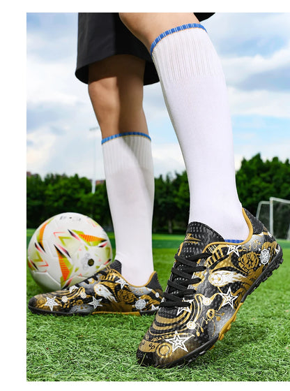 New Men’s Soccer Shoes Boys Original Football Shoes TF/AG Indoor Professional Football Field Boots Society Cleats Sneakers Non-Slip