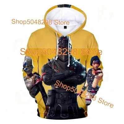 Hoodie-Sweatshirt für Herren, Damen und Kinder – The Nite Victory Kinderbekleidung, Battle Royale Sweatshirt, Oberteile für Jungen und Mädchen, Hero Teen Kleidung