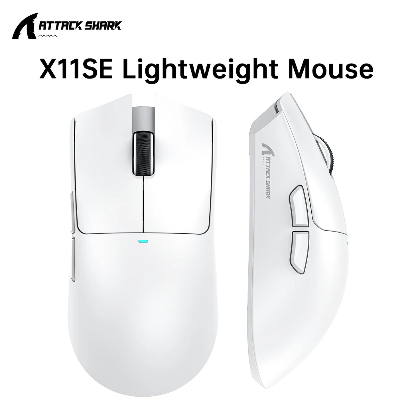 Ratón gaming ATTACK SHARK X11 y ratón inalámbrico X11 SE 22000 DPI, sensor PAW3311, BT/2.4G/con cable, ligero de 59g, 2000W clics
