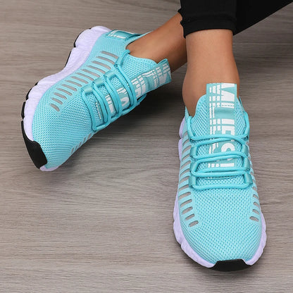 Women’s Sports Shoes Mesh Lightweight Soft Sole Jogging Strap Breathable Fashion Sports Walking Casual Tennis Flat Shoes for Men