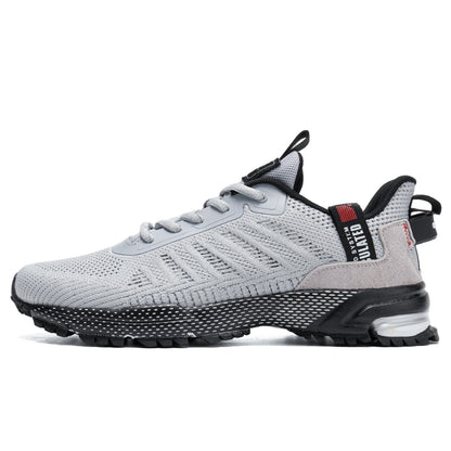 Baasploa Men's Running Shoes Brand, Male Designer Mesh Casual Sneakers, Lightweight Lace-Up New Male Outdoor Sports Tennis Shoes