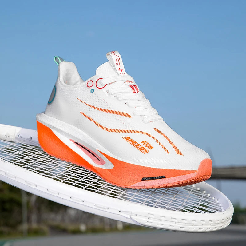 Men's Carbon Board Running Shoes Marathon Long-Distance Running Sports Shoes Support Stable Casual Women's Breathable Running Shoes
