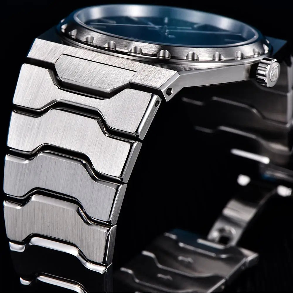 PAGANI DESIGN Men's Quartz Watches Ultra-Thin 7mm Series 37mm Sapphire Stainless Steel Waterproof Watches for Men TMI VJ21