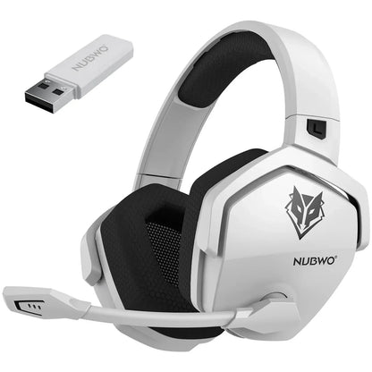 NUBWO G06 Pro Wireless Gaming Headset with Charging Station – Bluetooth 5.3 Gaming Headphones for PS5, PS4 & PC with ENC Microphone and 120-Hour Battery Life