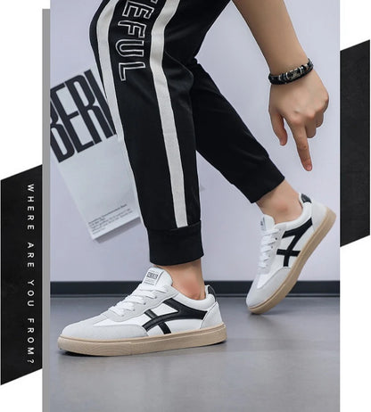 Men’s Casual Shoes New Fashion Lightweight Casual Outdoor Walking Sneakers Anti-Slip Flat Men’s Shoes