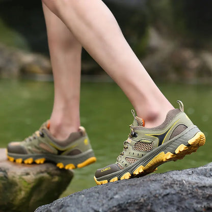 Brand Hiking Shoes For Men Non-slip Trekking Sneaker Spring Summer Breathable Rock Climbing Shoes Men Sport Outdoor Sneakers Man