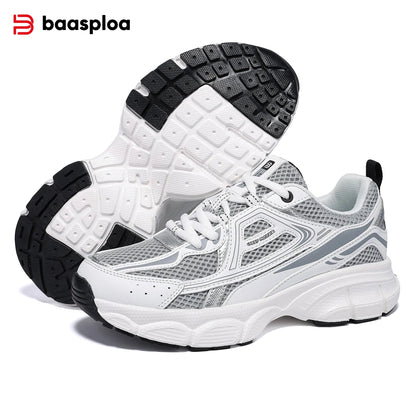 Baasploa Women’s Running Shoes Fashion Lightweight Mesh Non-Slip Jogging Sneakers Female Outdoor Breathable Colorful Casual Shoes