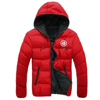 2026 Dragon Ball GOKU Anime Print Autumn And Winter Men's New Six-color Cotton-padded Warm Zipper Jackets Casual Fashion Coats