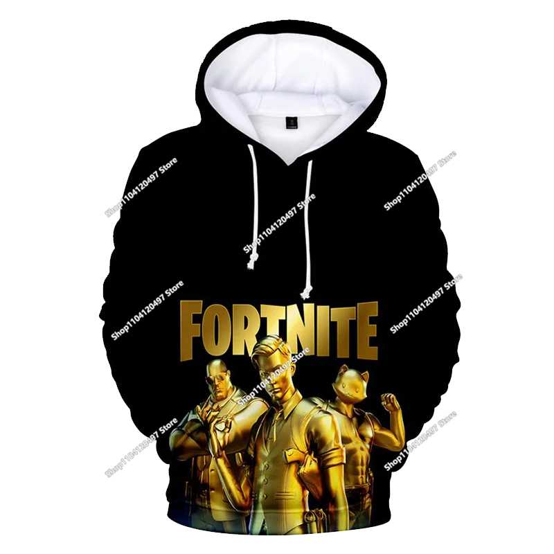 Neues Fortnite 3D-digital bedrucktes Kapuzensweatshirt für Kinder – modischer, trendiger Casual-Pullover, Geburtstagsgeschenk