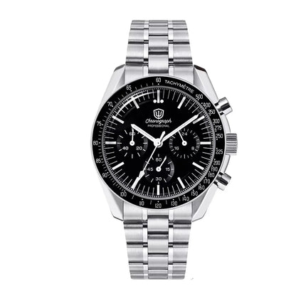 Orologio da uomo Watchdives New Wd1863 al quarzo VK63, cronografo con vetro zaffiro bombato, impermeabile, 39 mm, in acciaio, top brand, orologio business di lusso