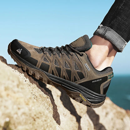 HIKEUP Scarpe outdoor da uomo per escursionismo, sport e tempo libero, scarponcini da trekking in montagna e campeggio, sneaker antiscivolo e resistenti all’usura