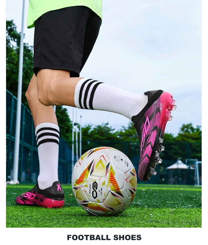 New Men’s Football Boots High-Quality Soccer Shoes Sneakers Match Indoor Non-Slip Grass Cleats High-Top Futsal Hot-Selling Outdoor