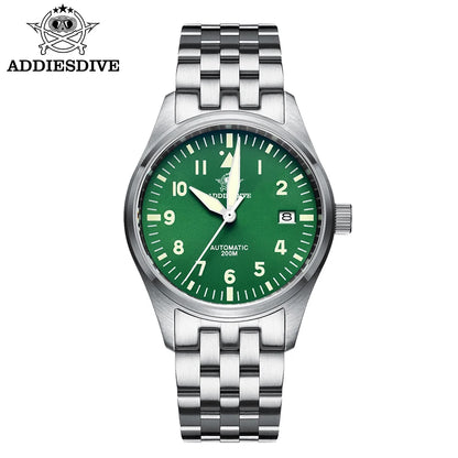 ADDIESDIVE Watch For Men MY-H2 Stainless Steel Classics Mechanical Watches NH35 200m Diving Luminous Analog Watch Reloj Hombre