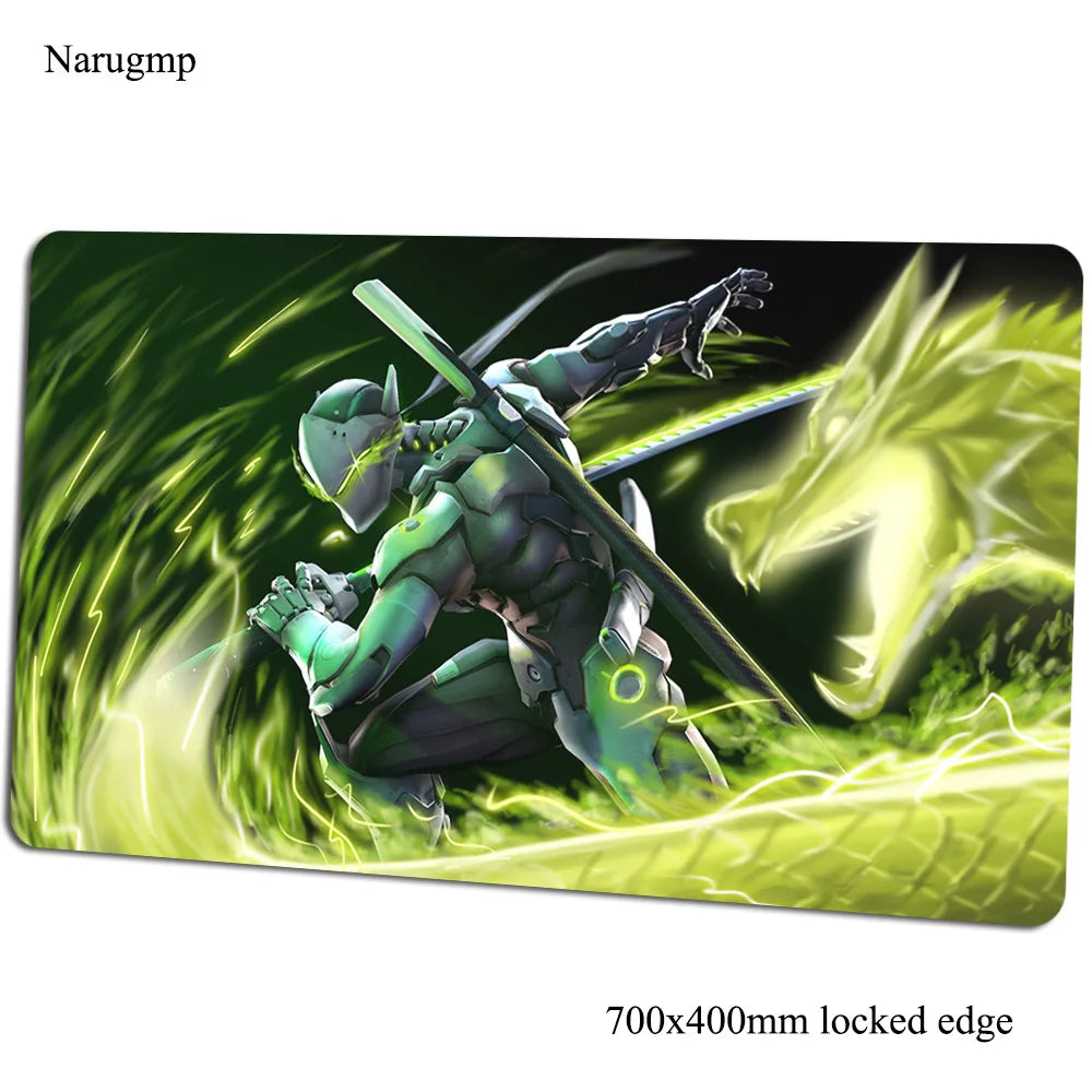 Tappetino mouse Overwatch 700x400x3mm, tappetino gaming anime con personalità per ufficio e notebook, tappetino da scrivania, regalo per ragazzo, pad mouse per giochi PC gamer