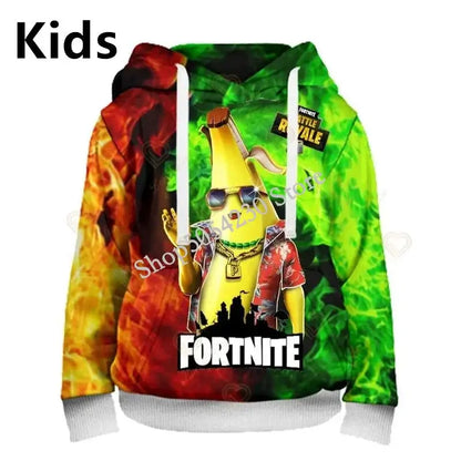 Fortnite jongens coole helden cosplay-hoodie, cartoon-sweatshirt, kinderkleding, lente/herfst babyjas, kinderjack met capuchon