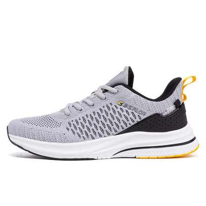 Baasploa Men's Running Shoes Brand, Male Designer Mesh Casual Sneakers, Lightweight Lace-Up New Male Outdoor Sports Tennis Shoes