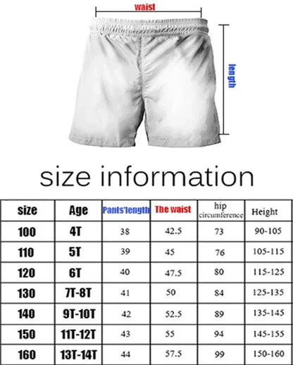 Super Mario Pattern Children's Summer Cotton Shorts, Fashionable Casual Style, Wear and All Kinds of Summer Outdoor Activities