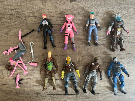 8-teiliges Set 10cm Fortnite-Spielzeug-Actionfiguren, Modell Game Battle Royale, coole Spielzeugpuppen für Kinder und Jungen, spaßiges Geburtstags- und Weihnachtsgeschenk