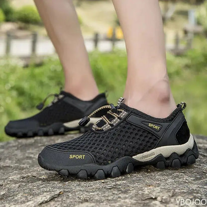 Summer Fashion Breathable Water Wading Men's Shoes, Sports and Leisure Running Trend Flat-Bottomed Mountaineering Sports Shoes