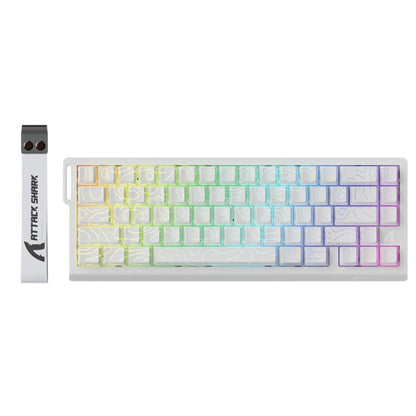 Attack Shark X68 He Gaming Keyboard Magnetic Mechanical Wired for Pro Gaming 0.01mm Rapid Trigg 8000Hz 128K Rate