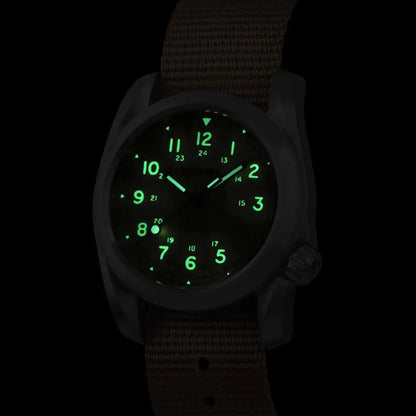 BODERRY Men's Automatic Watch 40MM Titanium Pilot Sport Mechanical Wristwatch 100m Waterproof Sapphire C3 Luminous NH35