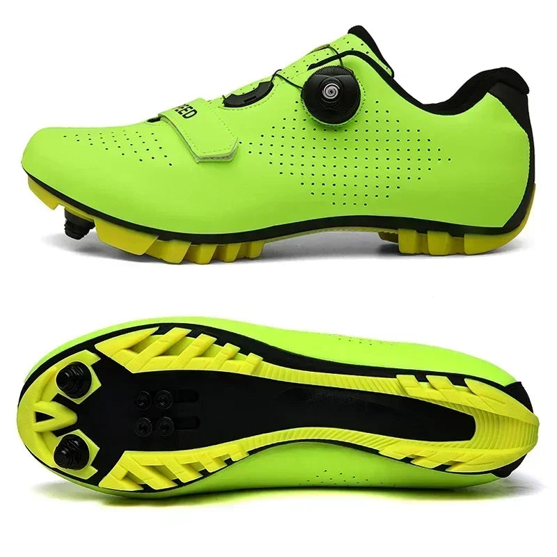 Nya cykelsneakers för män med klossar för landsväg, mountainbike och tävling – unisex MTB-cykelskor för kvinnor, SPD, Zapatillas Ciclismo MTB