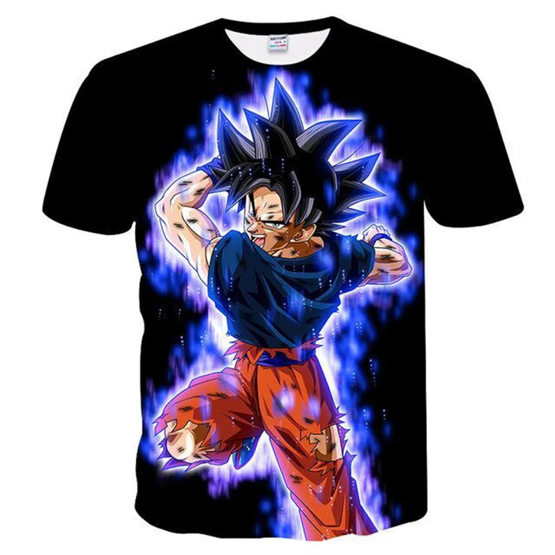 Men's T-shirts Dragon Ball Z T-shirt Boys Clothes Children's Clothing Summer Short Sleeve Kids Cartoon Tee Tops Baby Boy T Shirt