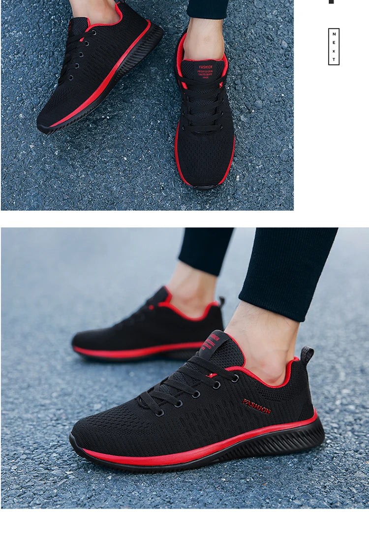Atmungsaktive leichte Herren-Laufschuhe – bequeme Casual-Schuhe, Outdoor-Slipper und Walking-Sneaker