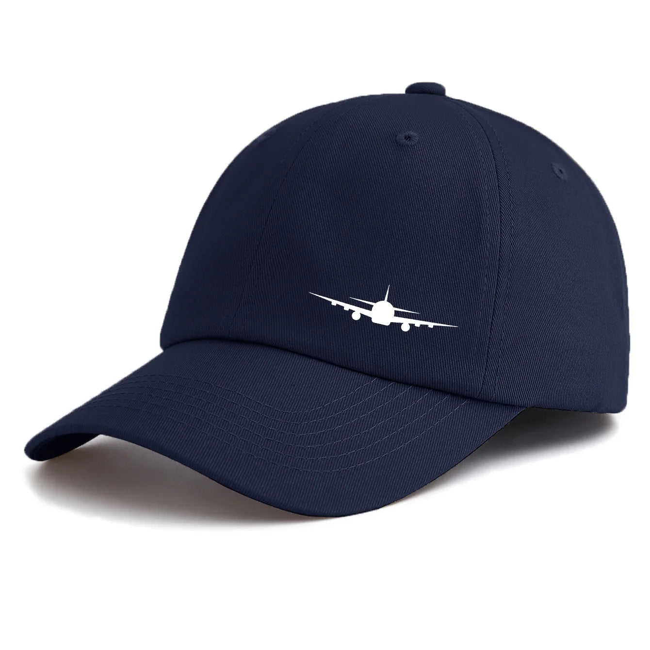 1pc Airplane Print Baseball Cap for Adults,Minimalist Retro Style Casual Soft Adjustable Dad Hat,Perfect As Gift